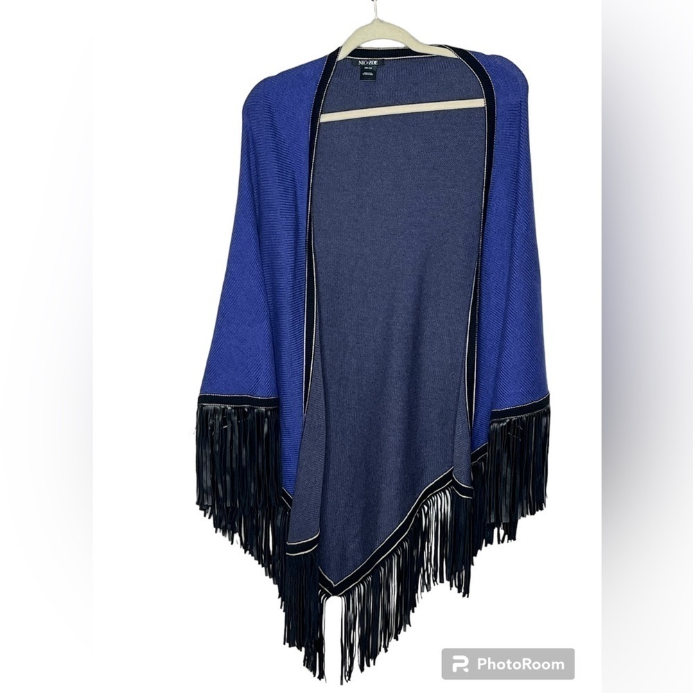 NICtZOE Western Tassel Sweater Shawl